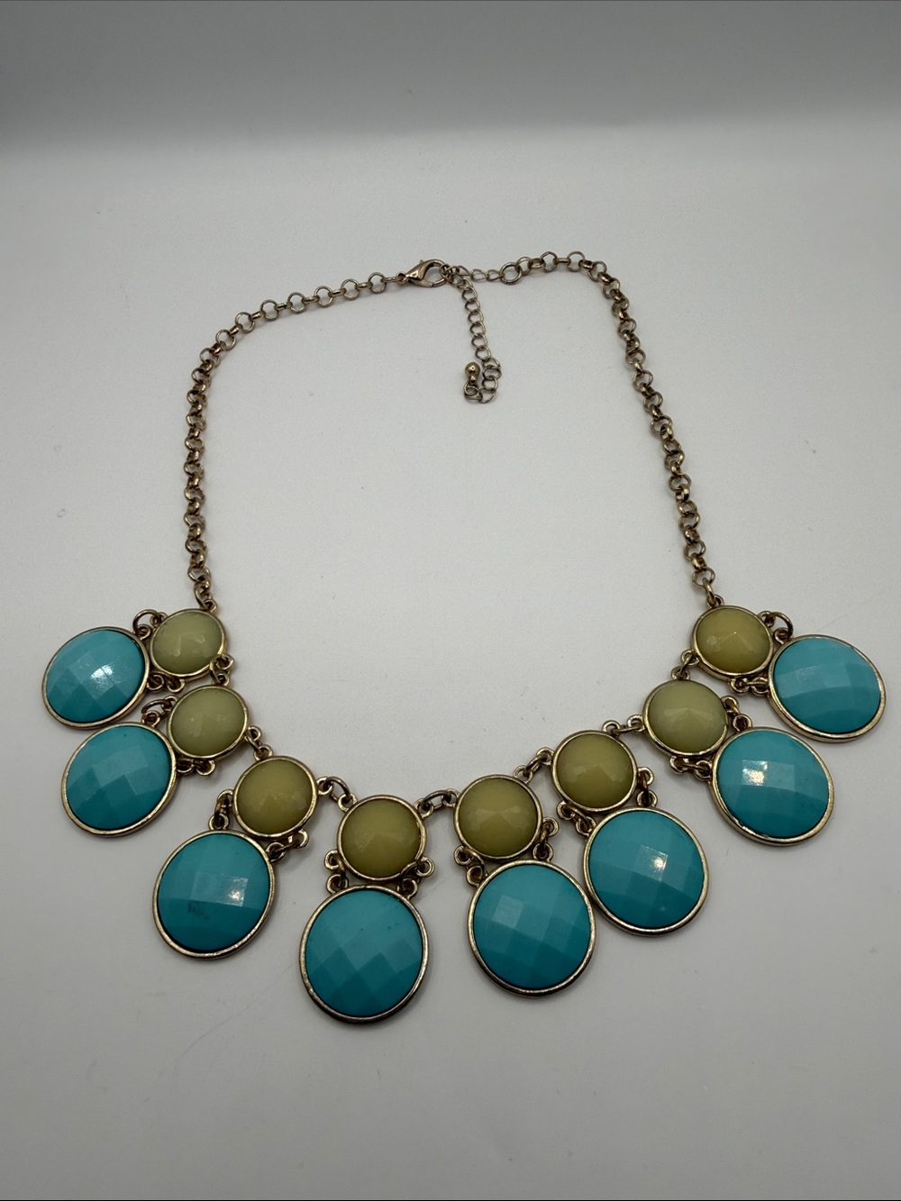 Turquoise & Olive Statement Necklace - Women Jewelry